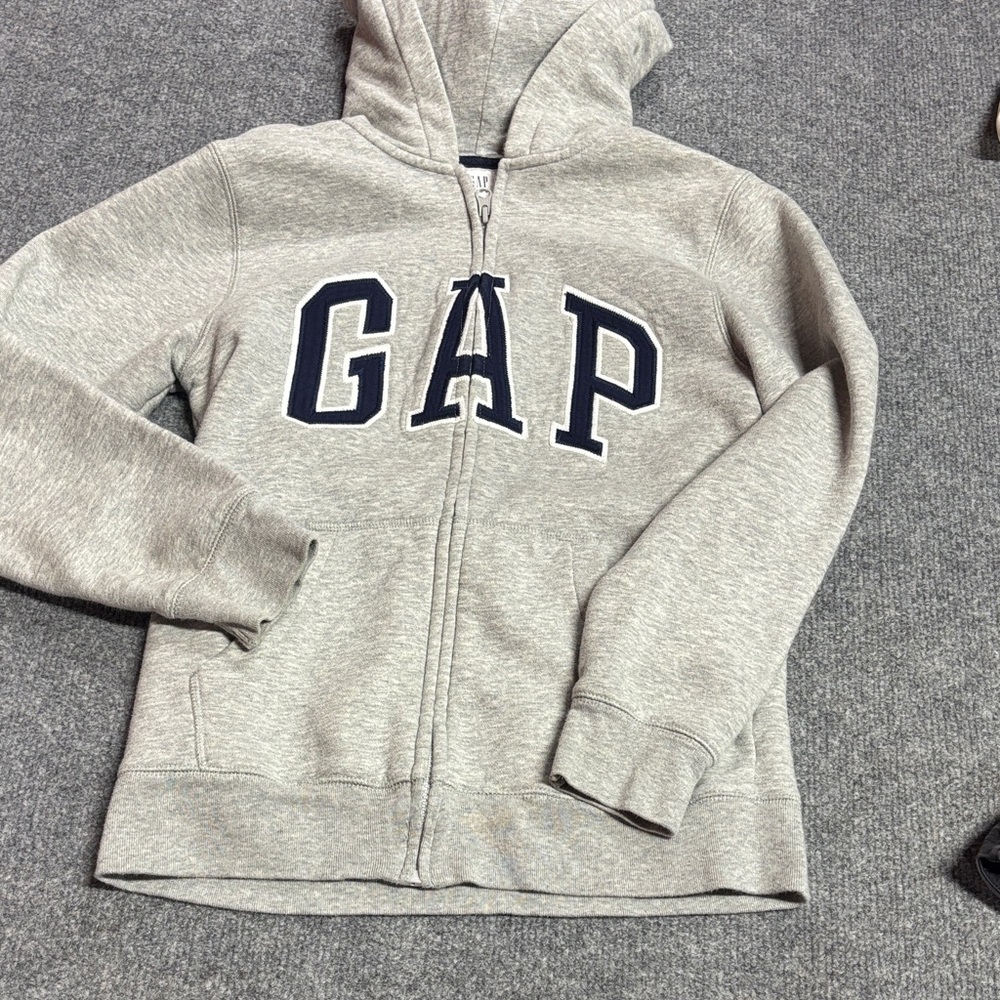 GAP Kids Light Gray Zip-Up Hoodie
